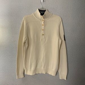 LRL Lauren Jeans Co Ralph Lauren quarter Button up closure mock neck Sweater XL